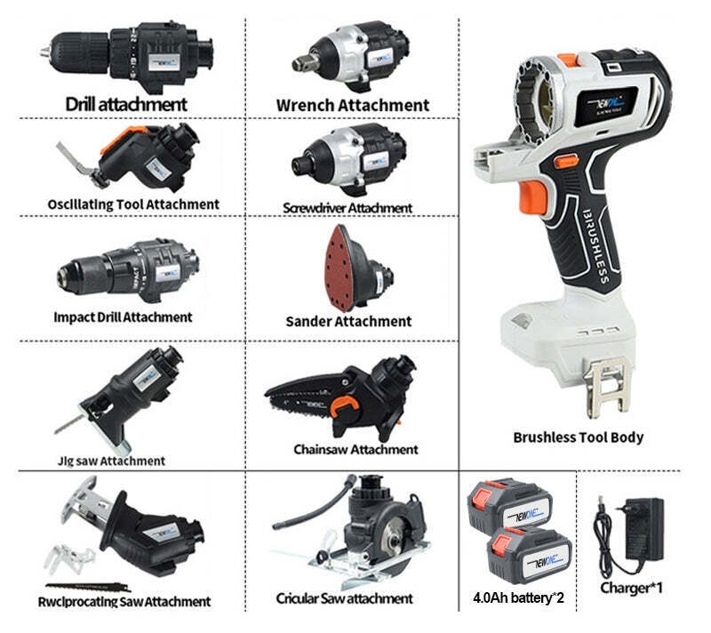 🔥10 in 1🔥  20V Cordless Multifunctional Power Tool Kit