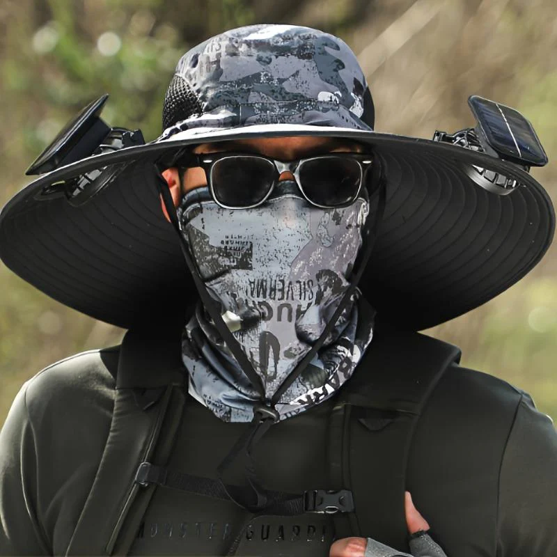 SolCooler Solar-Powered Double Fan Cooling Hat