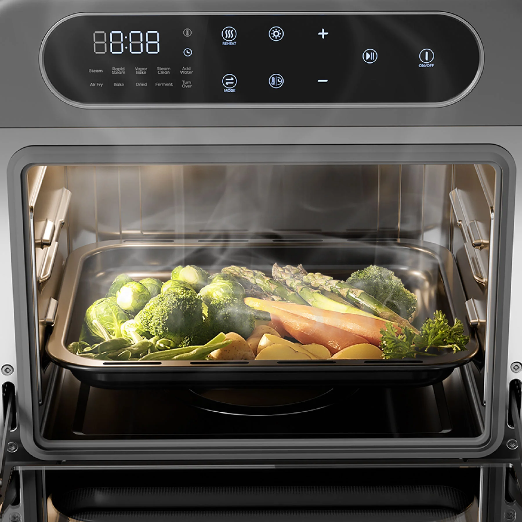 Nosh Oven | 8-in-1 Steam Oven with Air Fryer | Ashy Cloud