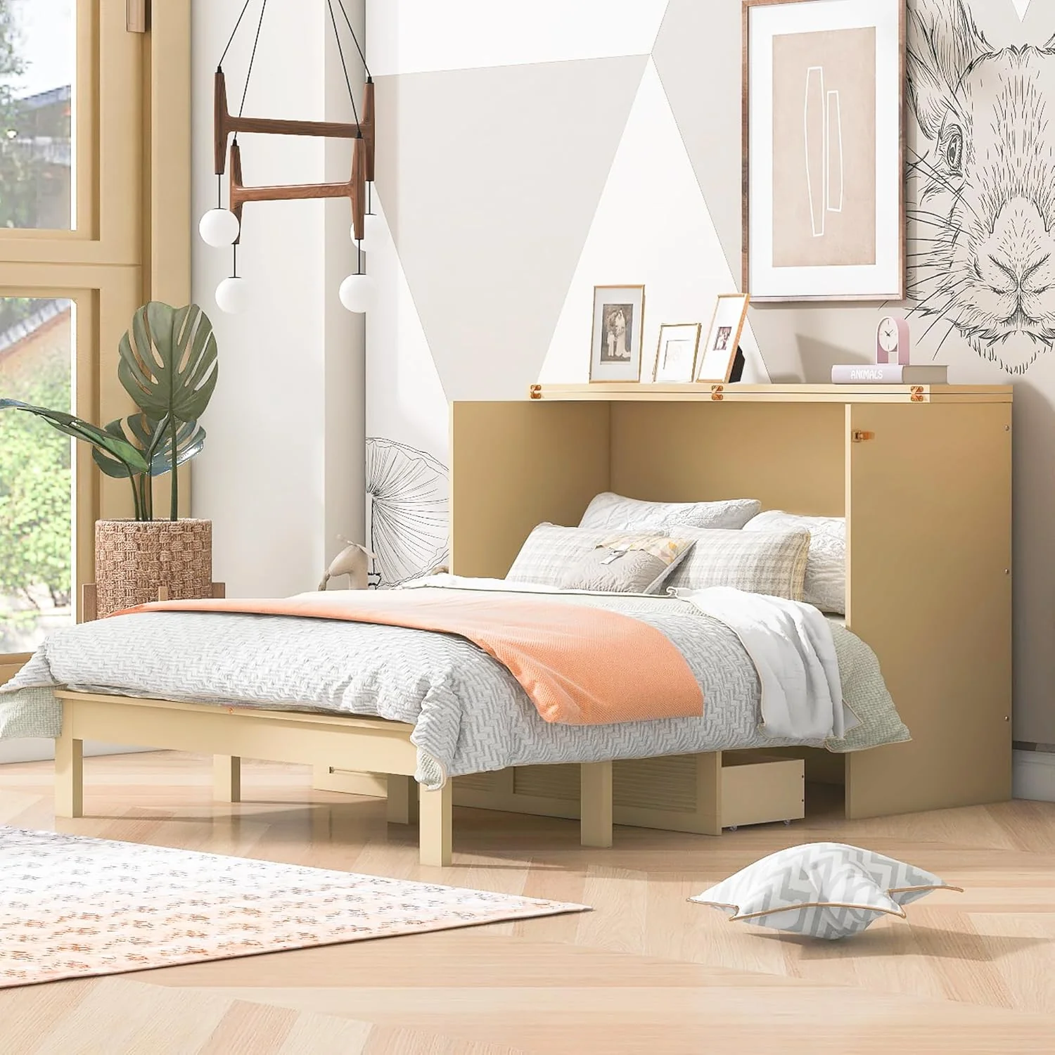 Multifunctional folding bed