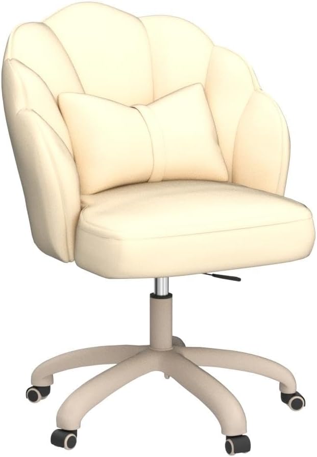 Office Chair Cute Petal Desk Chair, Modern Fabric Home Butterfly Chairs Height Adjustable Chair Makeup Chairs Computer Chairs