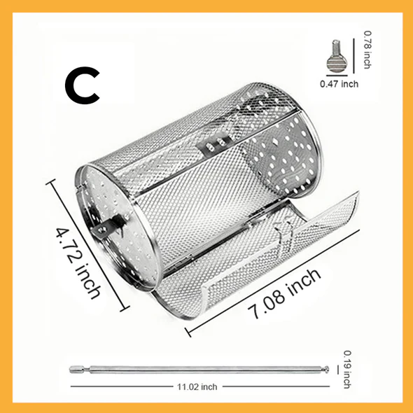 🔥HOT SALE  OFF 💖Stainless Steel Rotating Grill