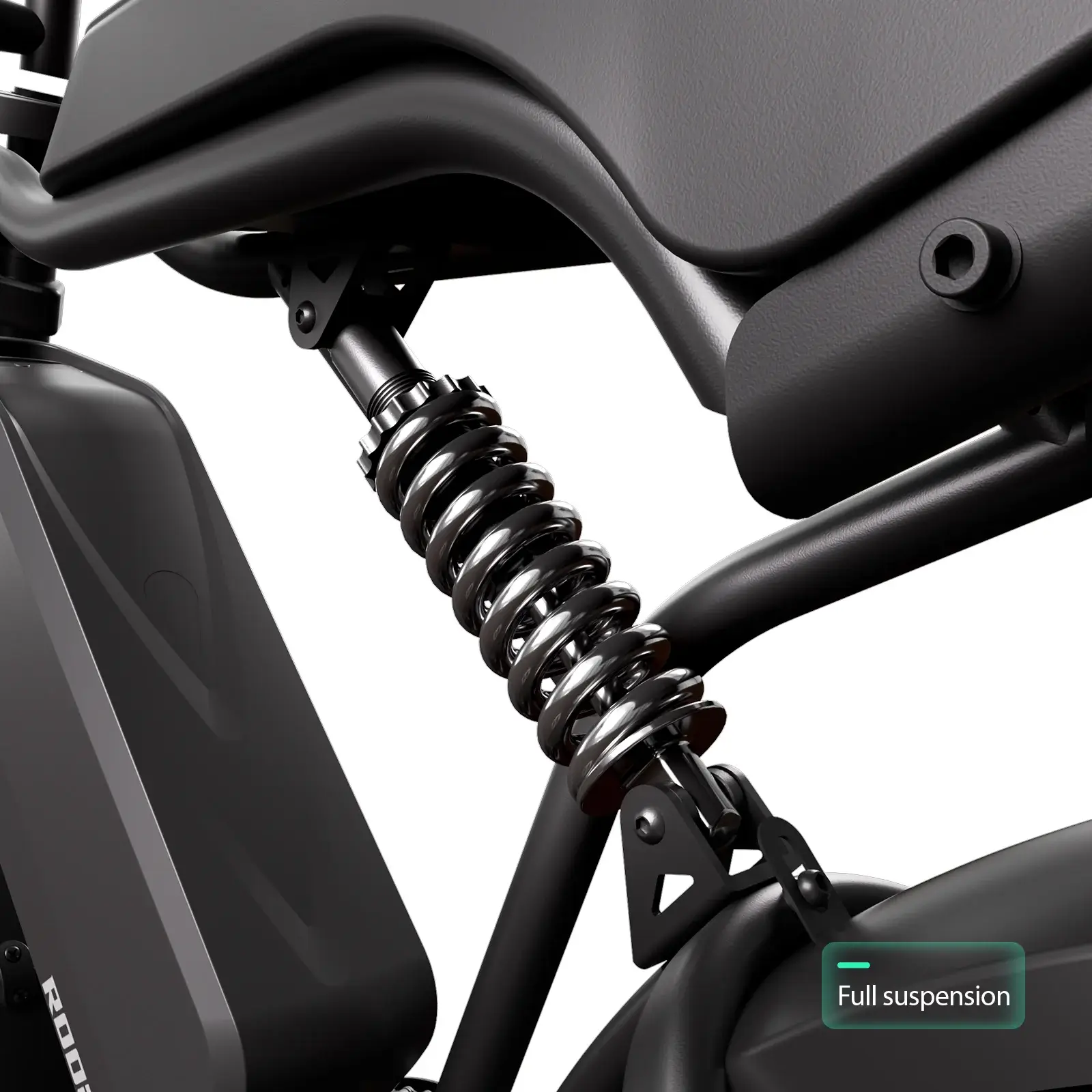 Full Suspension Moped-style Electric Bike