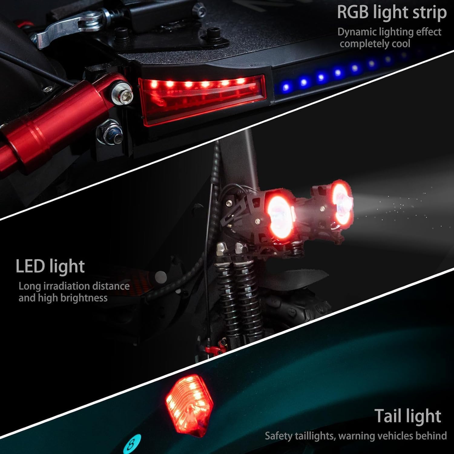 1200W Electric Scooter, with APP, 1200W 48V 13A/18A, 34 /37Miles Range, 34mph, Commuter Electric Scooter with Seat, 440lbs Max Load