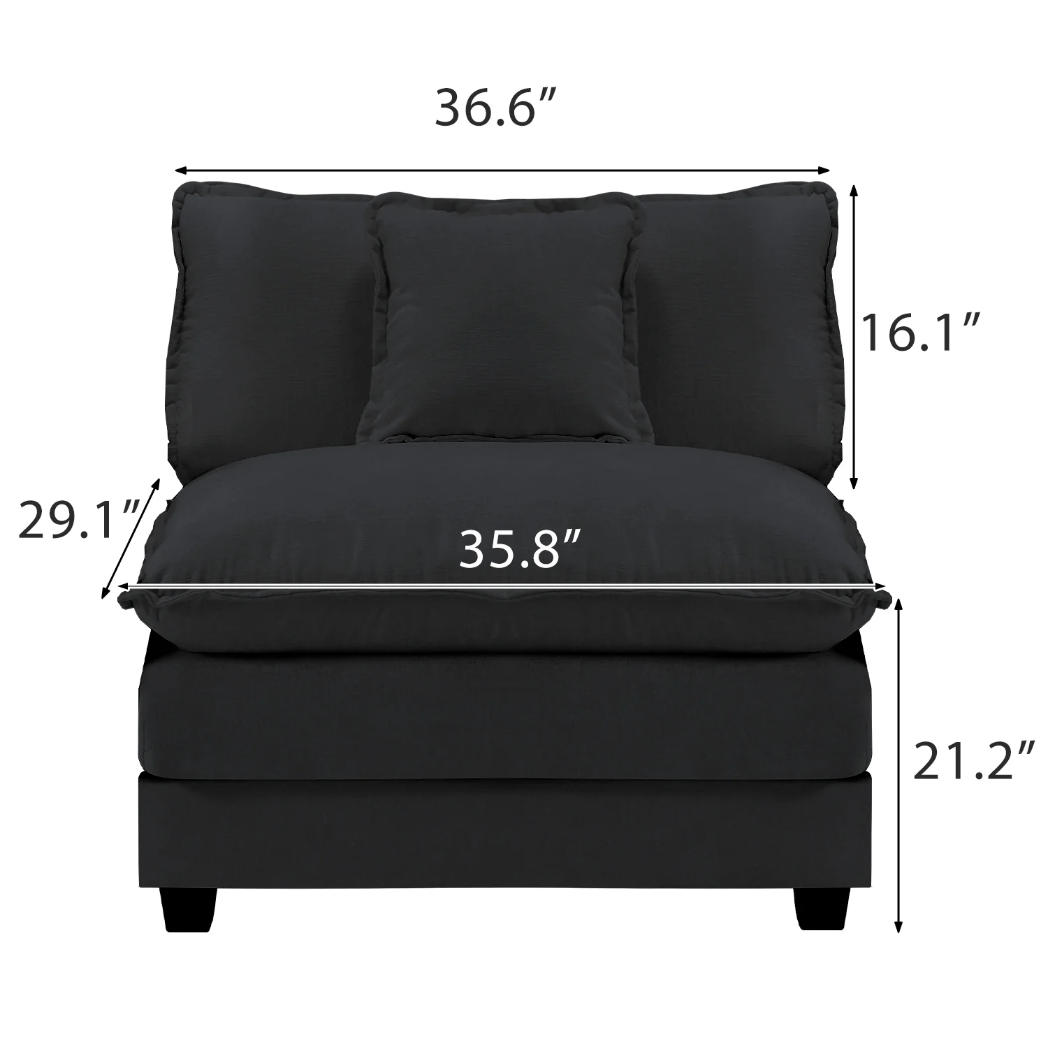 Luxury Thickened Cushion Modular Sofa