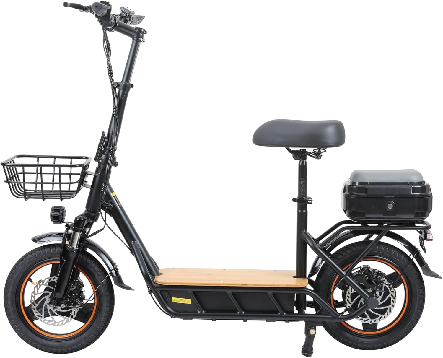 1200W Electric Scooter, with APP, 1200W 48V 13A/18A, 34 /37Miles Range, 34mph, Commuter Electric Scooter with Seat, 440lbs Max Load