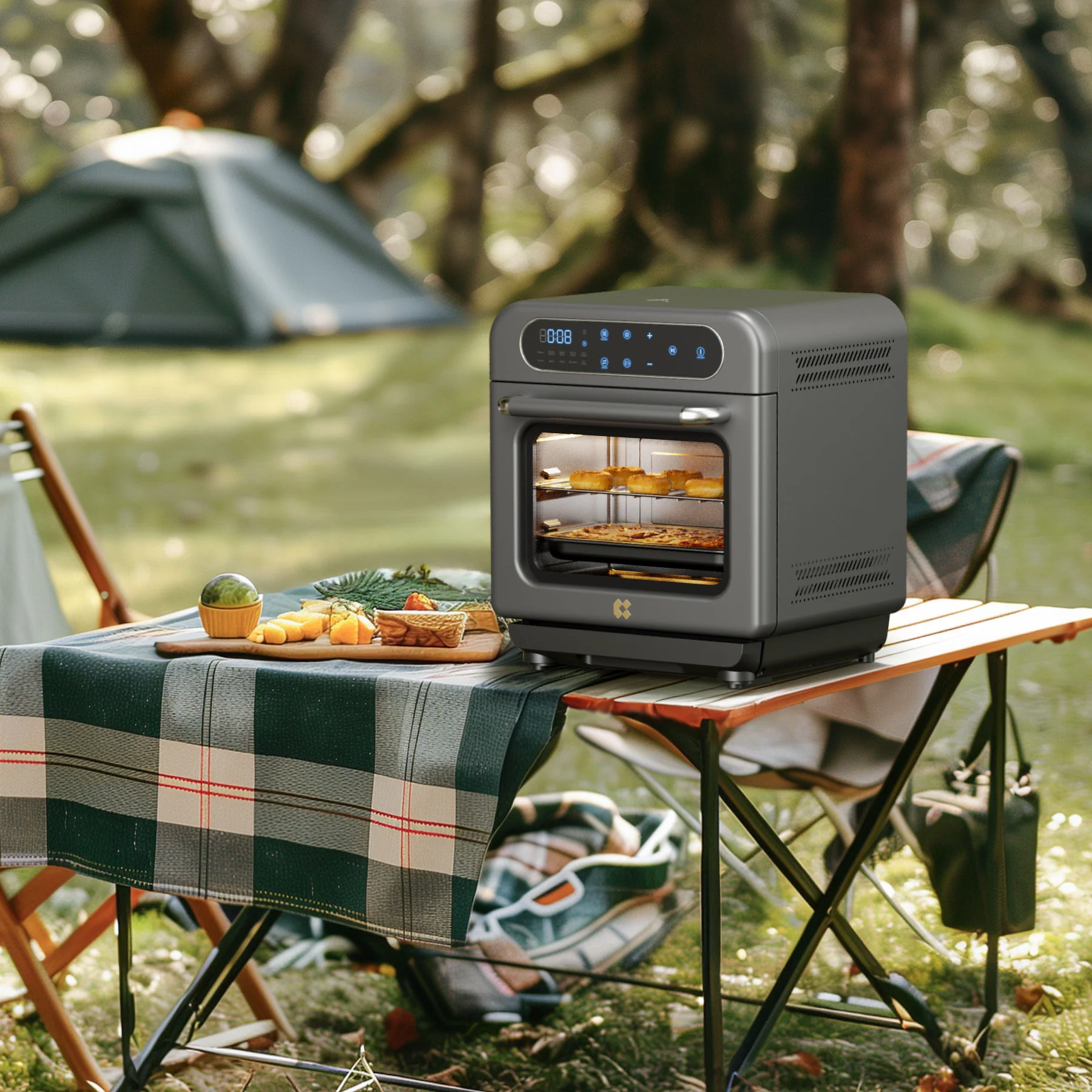 Nosh Oven | 8-in-1 Steam Oven with Air Fryer | Ashy Cloud