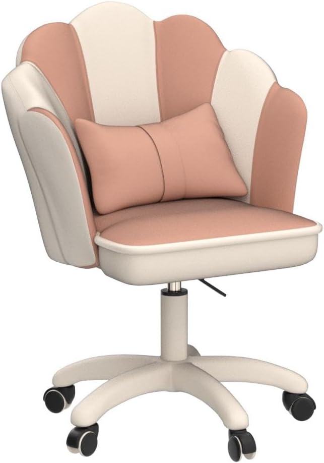 Office Chair Cute Petal Desk Chair, Modern Fabric Home Butterfly Chairs Height Adjustable Chair Makeup Chairs Computer Chairs