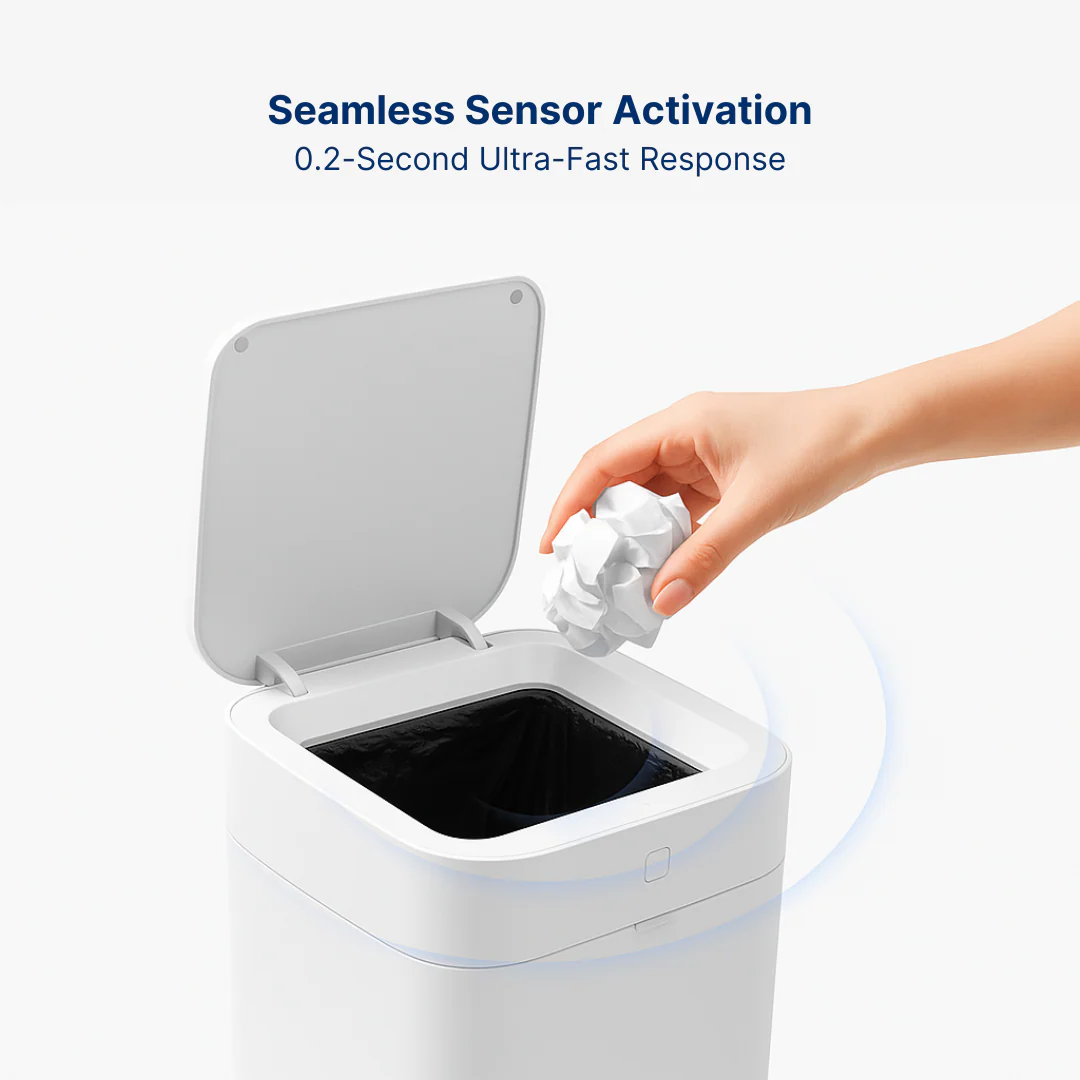 17L – Touchless, Self-Sealing Smart Trash Can
