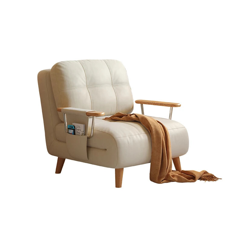 🎉5th Anniversary Special! 🛋️Cream Folding Sofa Bed