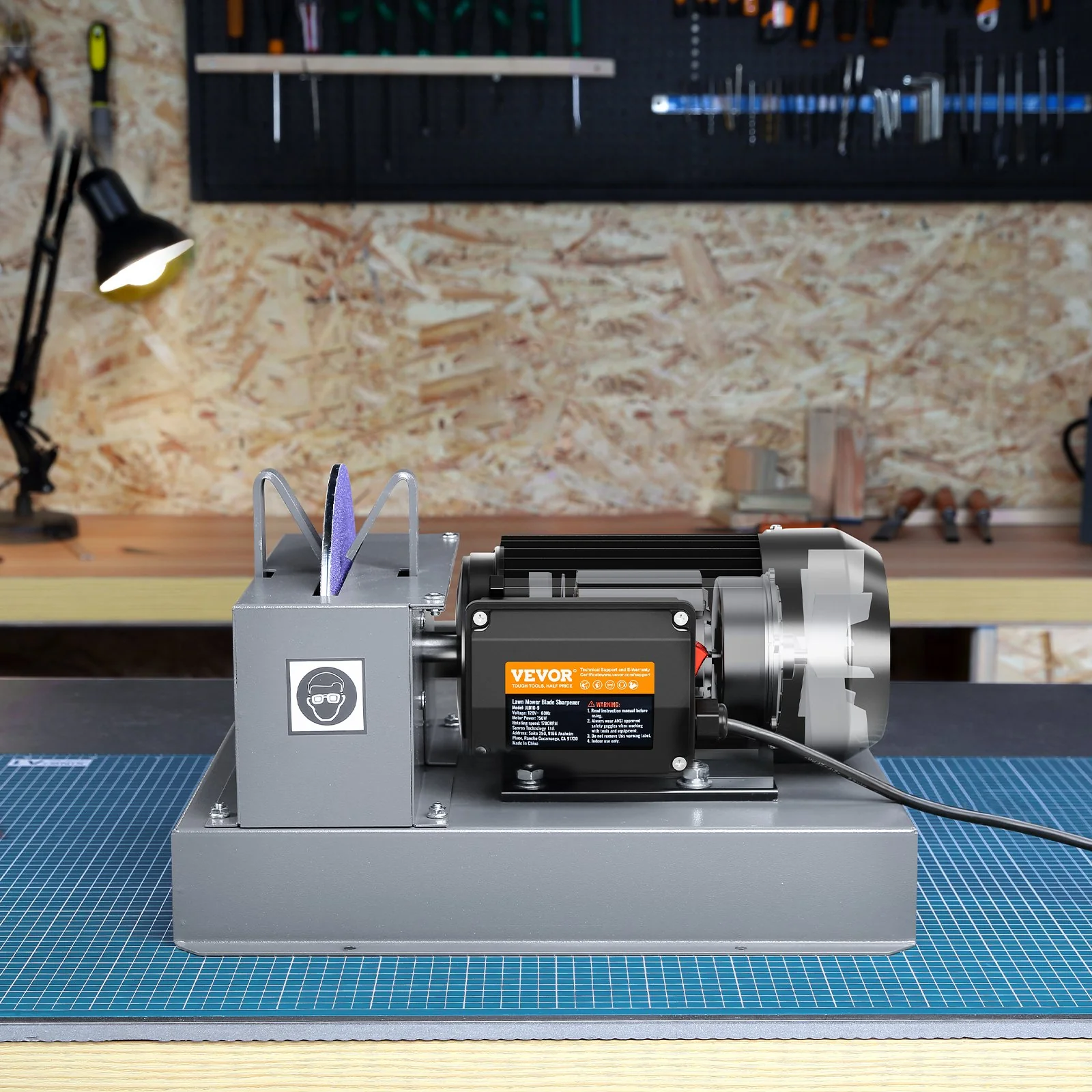 Lawnmower Blade Sharpener 1 HP 750W with 9