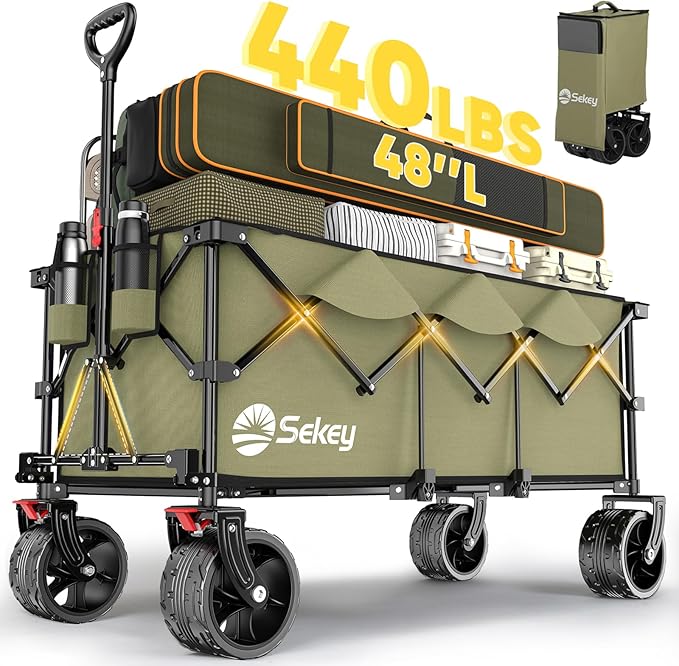 48''L Collapsible Foldable Extended Wagon