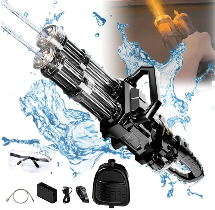 🔥Double-Barreled Gatling Electric Water Gun