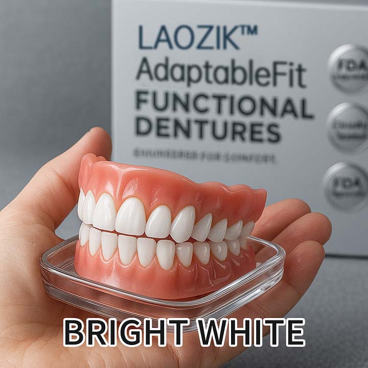 LAOZIKTM AdaptableFit Functional Dentures – Made in the USA & FDA-Certified