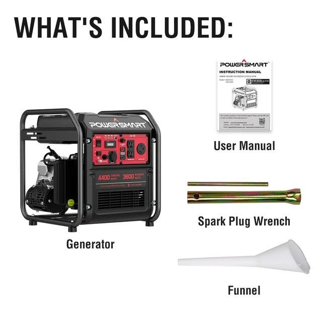 PowerSmart 4400-Watt RV Ready Open Frame Inverter Generator for Home Use,EPA Compliant MB5040A