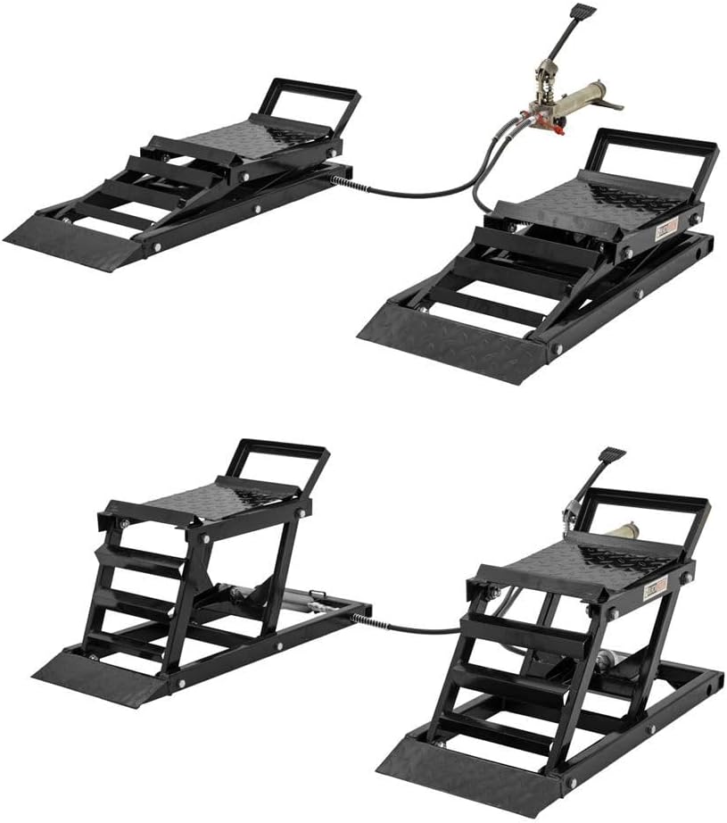 Black Widow Hydraulic Car Lift with Ramp - 3,000 lb. per Pair Capacity