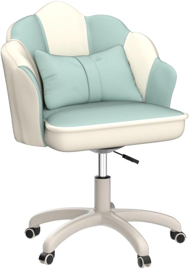 Office Chair Cute Petal Desk Chair, Modern Fabric Home Butterfly Chairs Height Adjustable Chair Makeup Chairs Computer Chairs