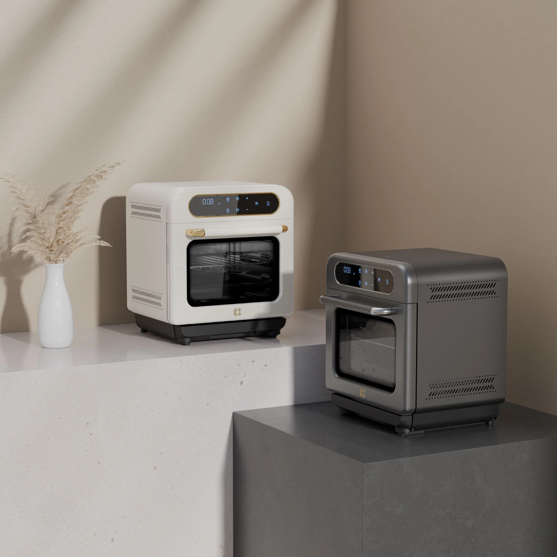 Nosh Oven | 8-in-1 Steam Oven with Air Fryer | Ashy Cloud