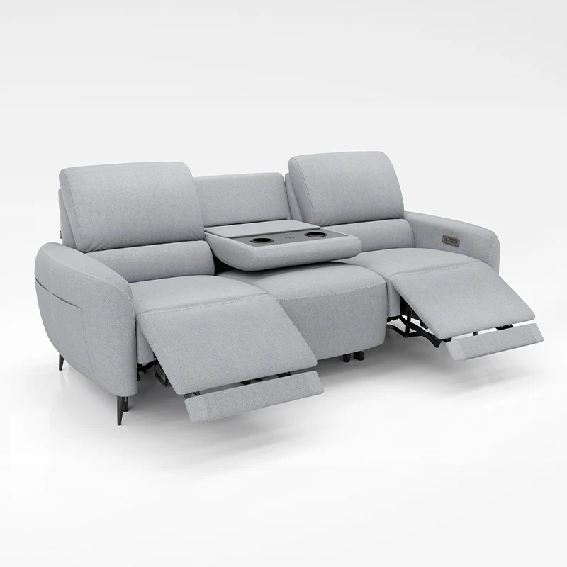 AeroStretch 3 Seater Power Zero Wall Recliner Sofa with Drop Down Table Tray
